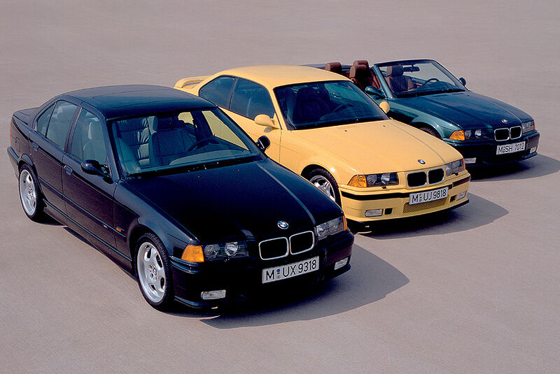 BMW M3, E36, Coupé, Cabrio, Limousine