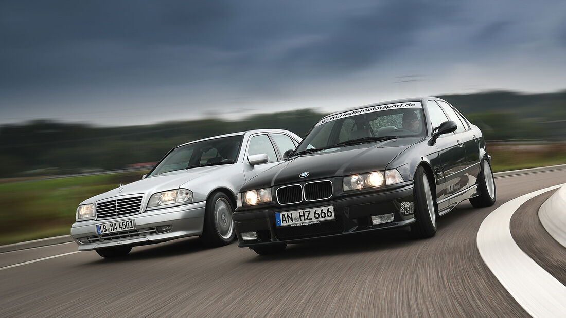 BMW M3 (E36) Limousine Mercedes C36 AMG (W202)