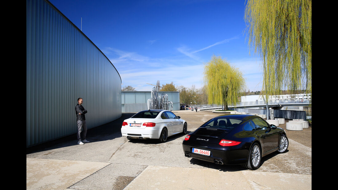 BMW M3, Porsche 911 Carrera S, Heckansicht