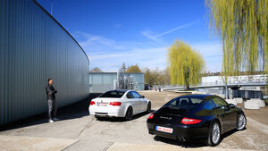 BMW M3, Porsche 911 Carrera S, Heckansicht