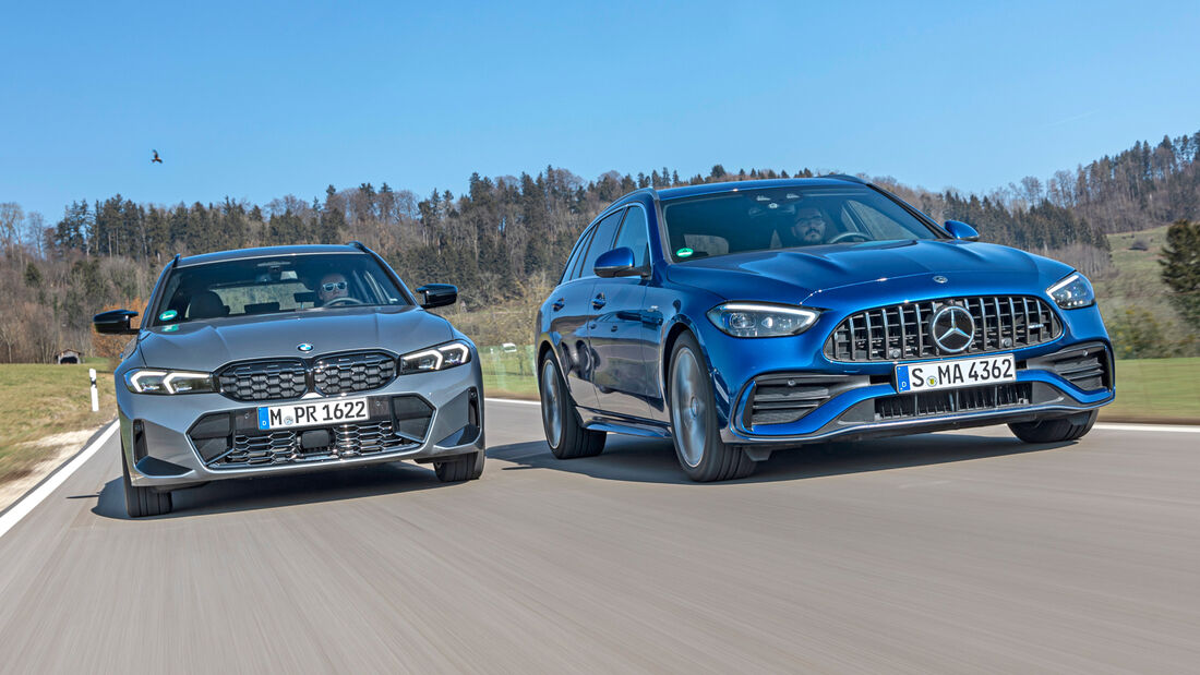 BMW M340i Touring und MercedesAMG C43 T im Test AUTO MOTOR UND SPORT