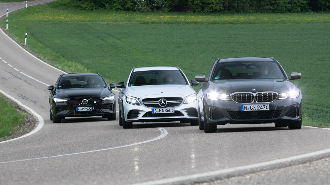 BMW M340i Touring xDrive, Mercedes-AMG C 43 T 4Matic, Volvo V60 T8 Polestar Engineered, Exterieur