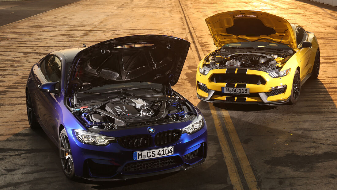 BMW M4 CS, Mustang Shelby GT350, Außenansicht