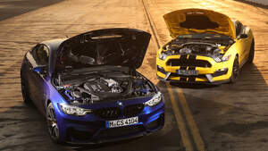 BMW M4 CS, Mustang Shelby GT350, Außenansicht