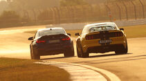 BMW M4 CS, Mustang Shelby GT350, Heck