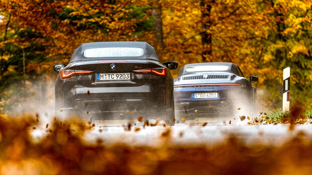 BMW M4 Competition xDrive Cabrio, Porsche 911 Carrera 4 GTS Cabrio, Exterieur