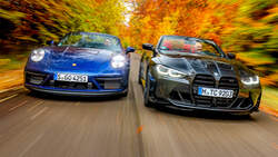 BMW M4 Competition xDrive Cabrio, Porsche 911 Carrera 4 GTS Cabrio, Exterieur