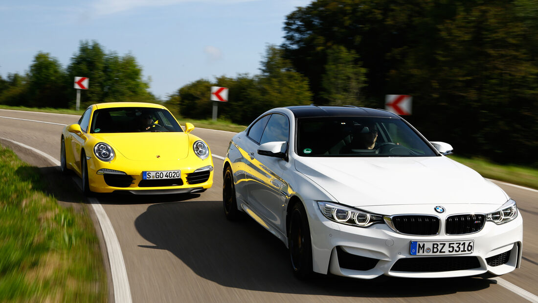 BMW M4, Porsche 911 Carrera S Vergleichstest Kann der M4