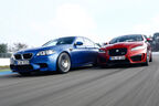 BMW M5 Competition, Jaguar XFR-S, Frontansicht