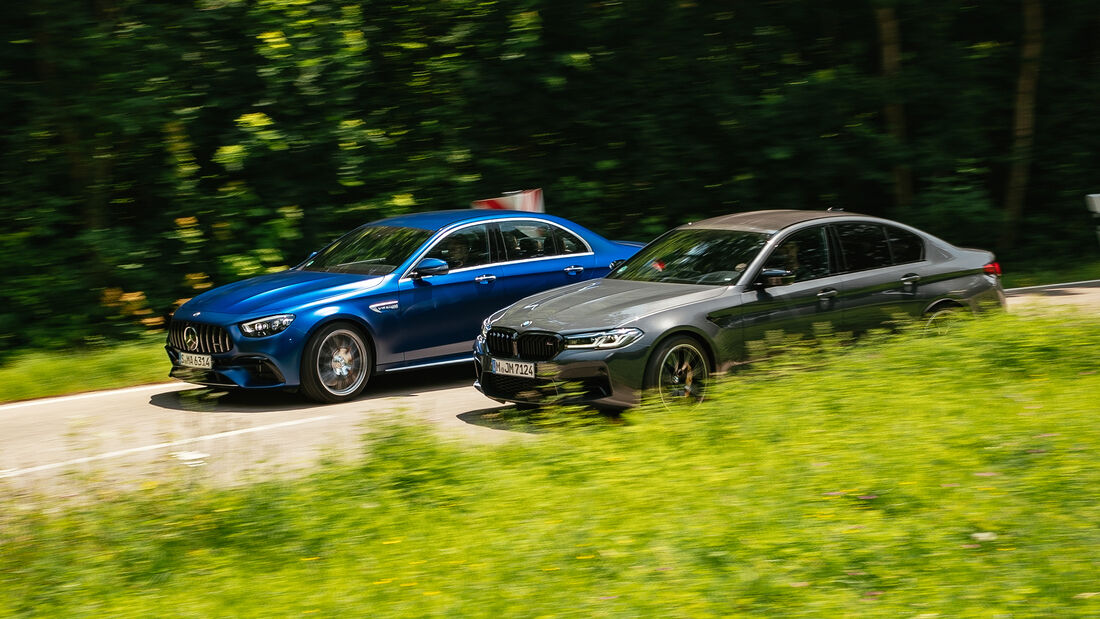 Racing BMW M5, Mercedes-AMG E 63 S, out