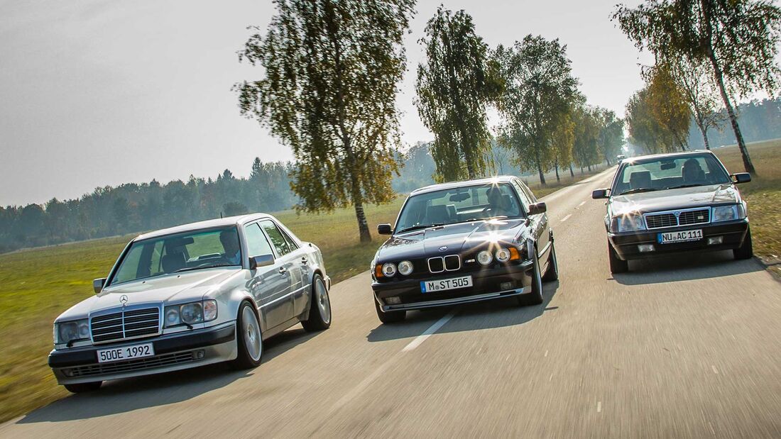 BMW M5 E34 Lancia Thema 8.32 Mercedes 500E