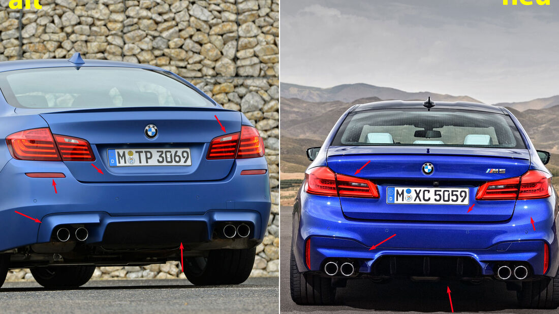 BMW M5 alt gegen neu: Unterschiede F90 und F10 - auto ...