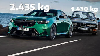 BMW M5 Generationenvergleich Gewicht