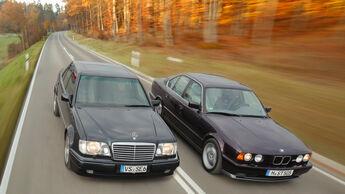 BMW M5, Mercedes-Benz E 500, Frontansicht