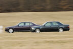 BMW M5, Mercedes-Benz E 500, Seitenansicht
