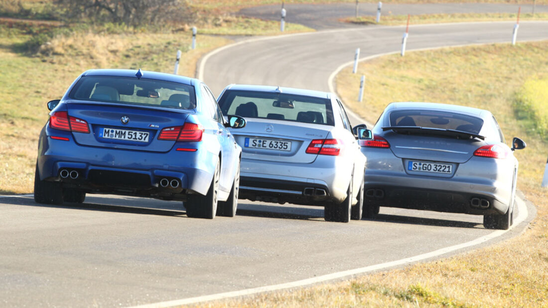 BMW M5, Mercedes E 63 AMG, Porsche Panamera Turbo