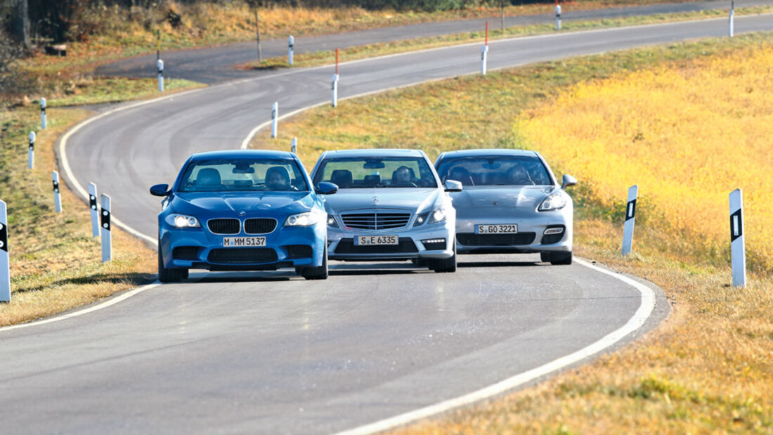 BMW M5, Mercedes E 63 AMG, Porsche Panamera Turbo