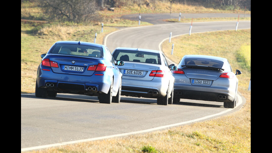 BMW M5, Mercedes E 63 AMG, Porsche Panamera Turbo