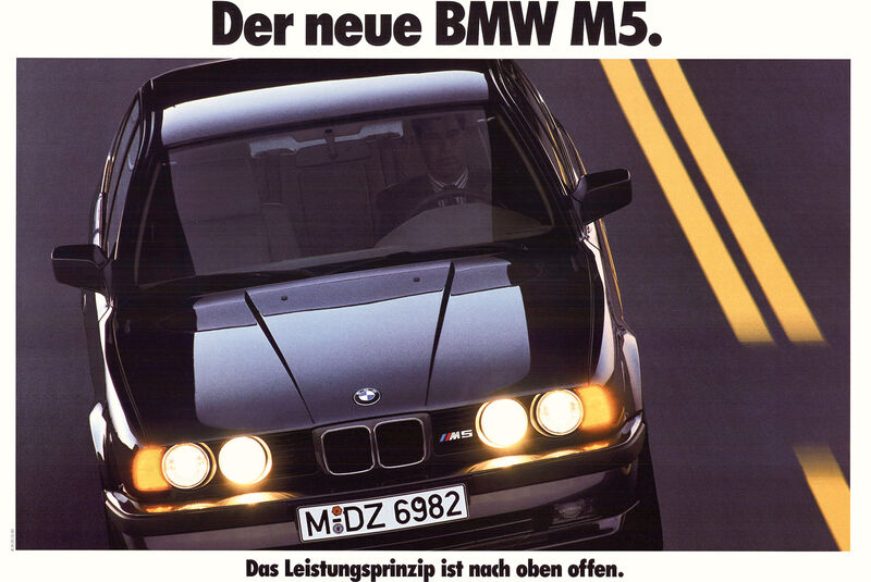 BMW M5, Werbeplakat