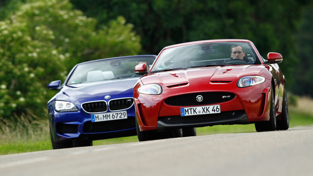 BMW M6 Cabrio, Jaguar XKR-S Cabrio, Frontansicht