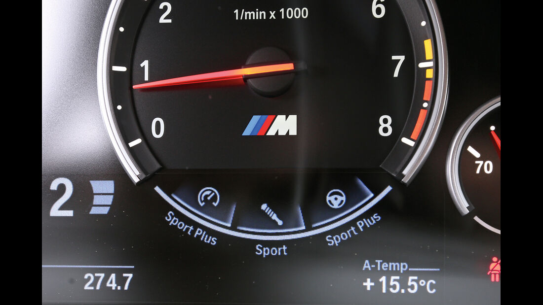 BMW M6 Gran Coupé, Drehzahlmesser