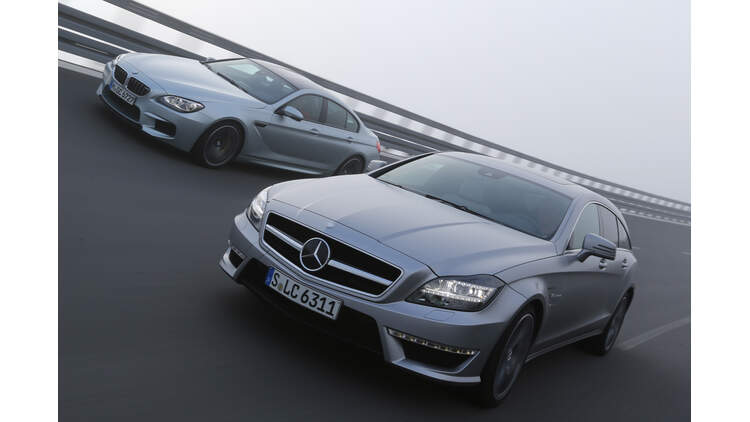Bmw M6 Und Mercedes Cls Amg Im Test Machtig Power Schon Verpackt Auto Motor Und Sport