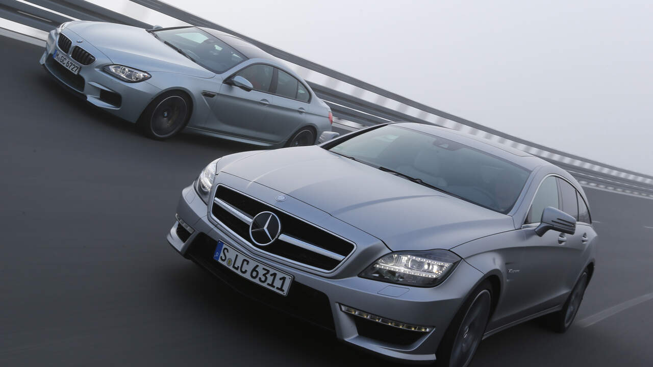 Bmw M6 Und Mercedes Cls Amg Im Test Machtig Power Schon Verpackt Technische Daten Auto Motor Und Sport