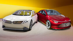 BMW Neue Klasse Mercedes CLA Concept Collage