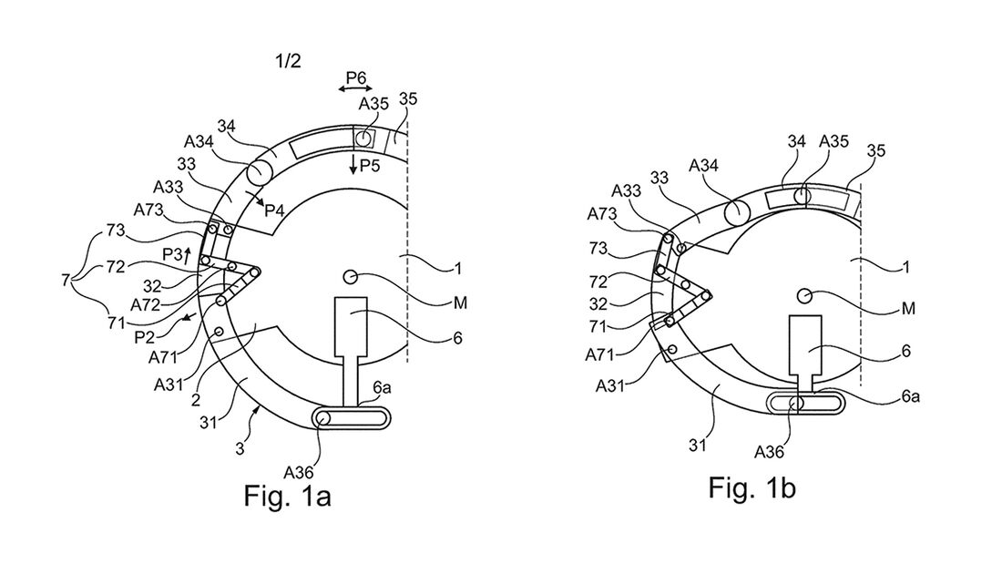 BMW Patent formveränderbares Lenkrad