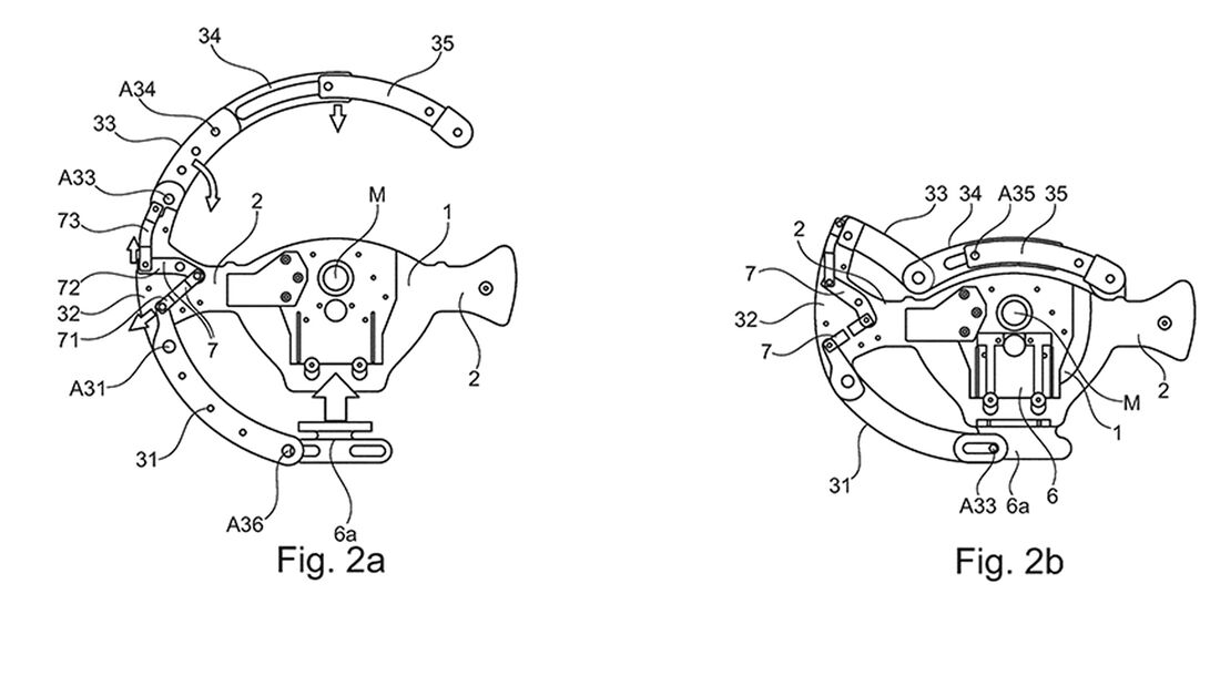 BMW Patent formveränderbares Lenkrad