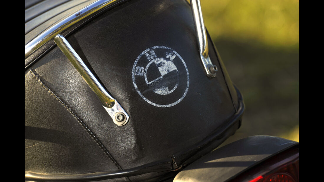 BMW R 100/7, Sattel, Detail