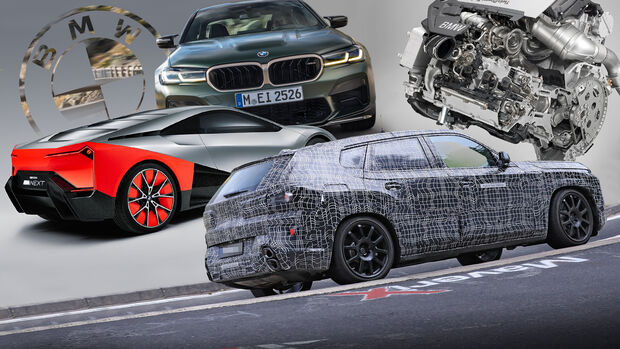 BMW V8 Motor X8 Vision Hybrid M5 CS Collage