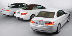 BMW Vierer Cabrio, Audi A5 Cabrio, Mercedes E-Klasse Cabrio, Heckansicht