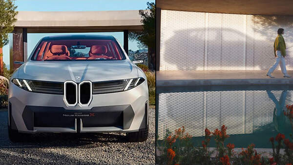 BMW Vision Neue Klasse Leak Front und Teaser Seite Silhouette