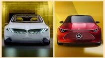BMW Vision Neue Klasse plus Mercedes Concept CLA 