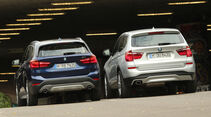 BMW X1 20d xDrive, BMW X3 20d xDrive, Heckansicht