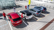 BMW X1 25e, Ford Kuga PHEV, Opel Grandland X Hybrid, Volvo XC40 T5 Recharge, Vergleichstest