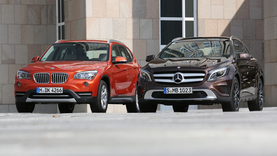 BMW X1, Mercedes GLA, Frontansicht