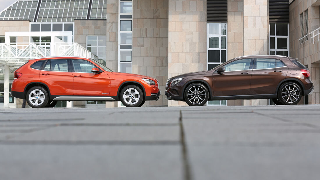 BMW X1, Mercedes GLA, Seitenansicht