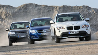 BMW X1 xDrive 20d, Land Rover Freelander TD4 E, VW Tiguan 2.0 TDI CR 4Motion Sport & Style