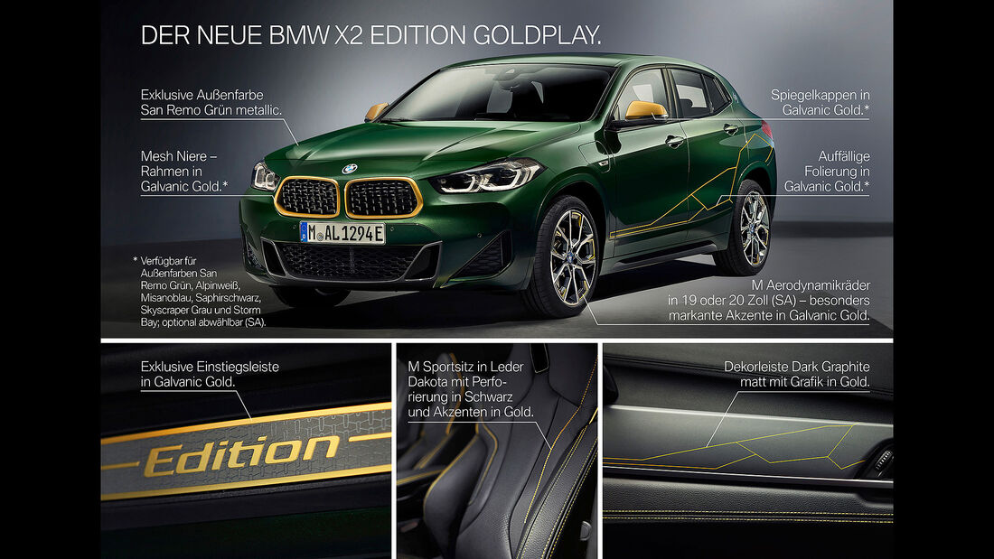 BMW X2 Edition Goldplay