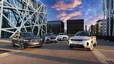 BMW X3, Jaguar E-Pace, Lexus NX, Range Rover Evouge