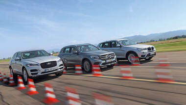 BMW-X3-Jaguar-F-Pace-Mercedes-GLC-Vergleichstest