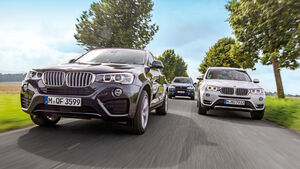 BMW X3, X4, X5, Frontansicht