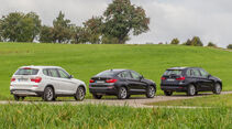 BMW X3, X4, X5, Seitenansicht
