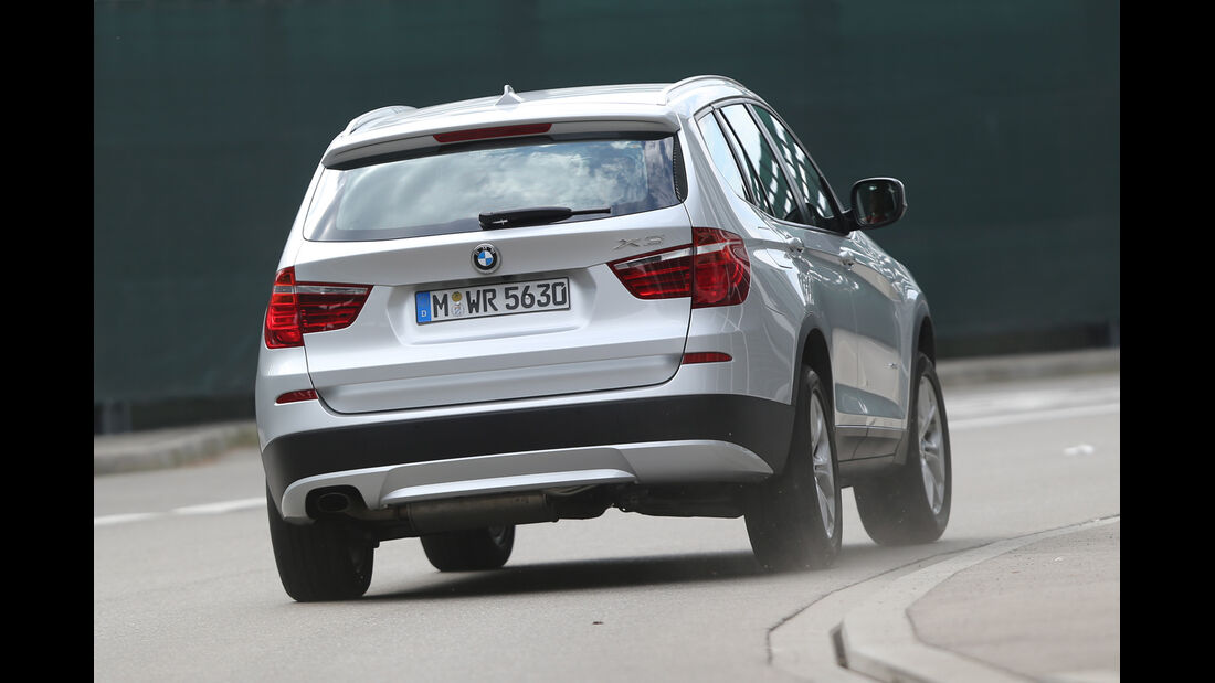 BMW X3 s-Drive 18d, Heckansicht