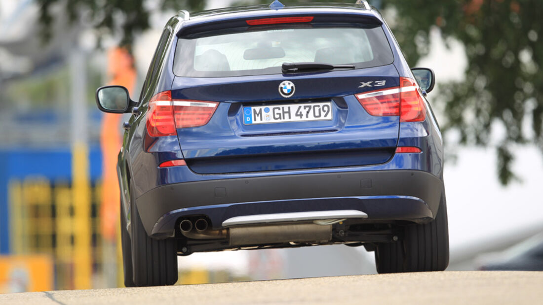 BMW X3 x-Drive 30d, Heck, Rückansicht