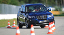 BMW X3 x-Drive 30d, Slalom, Frontansicht