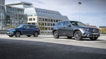 BMW X3 xDrive 30e, Mercedes GLC 300e, Exterieur