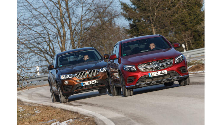 Bmw X4 Und Mercedes Glc Coupe Im Vergleichstest Auto Motor Und Sport